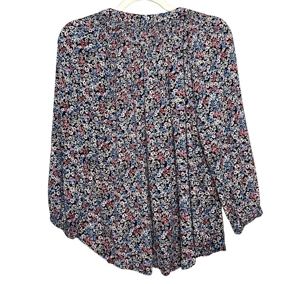 Mason & Belle Ditsy Floral Boho Embroidered Top with Tassels Size Medium - Picture 6 of 8